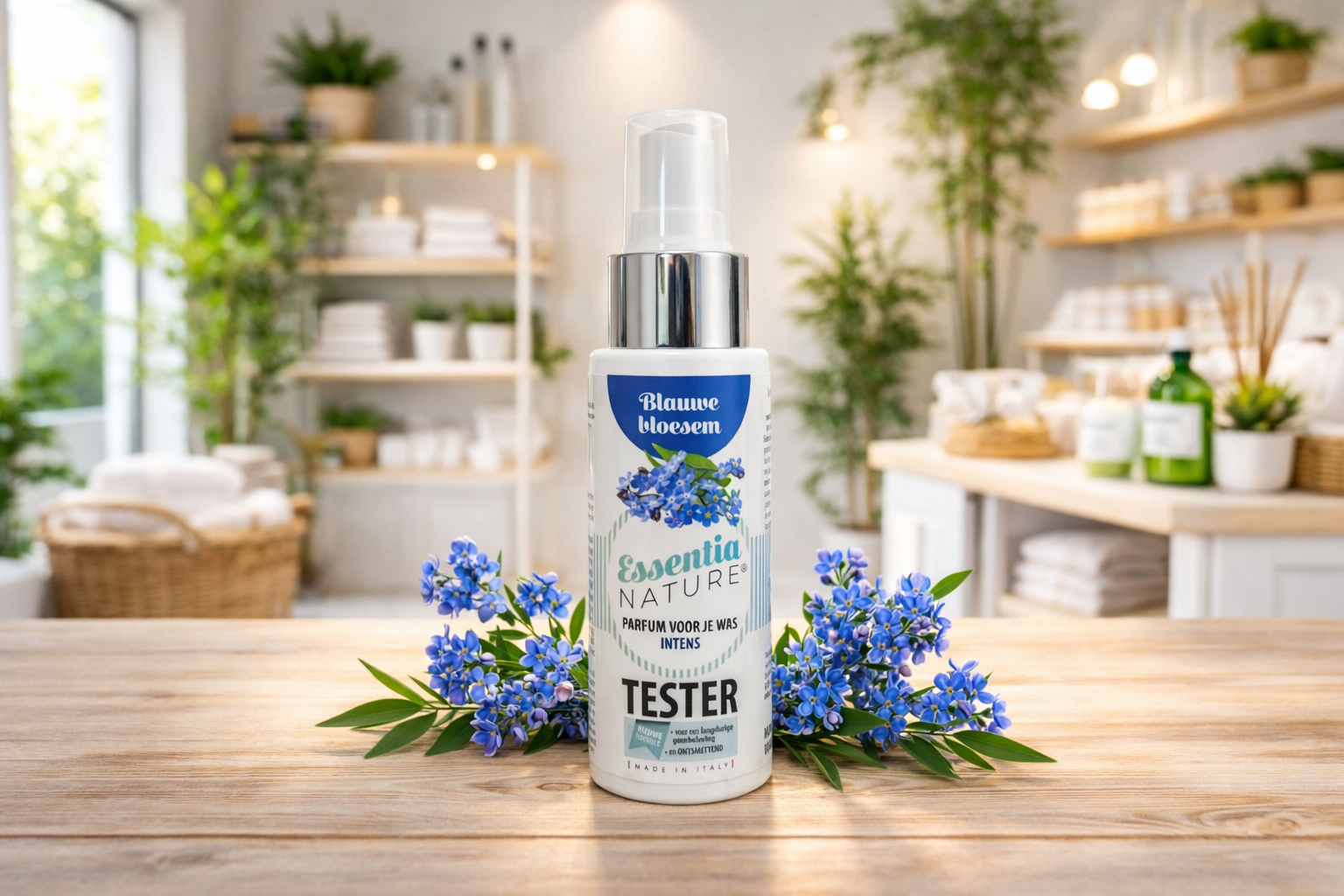 Tester Blauwe Bloesem Wasgeluk