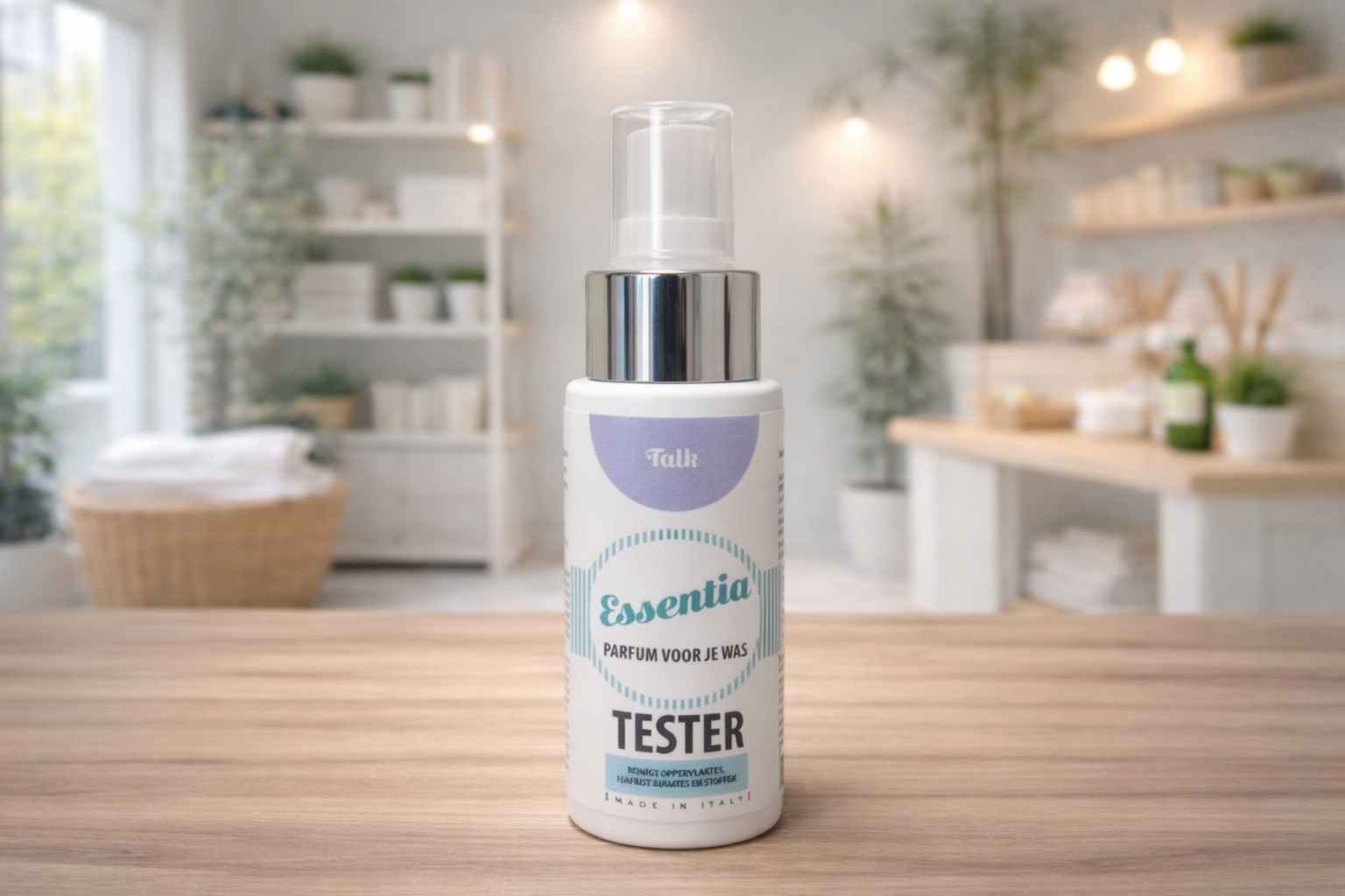 Cloud Talk 50ml – Deze compacte reinigingsspray is perfect voor onderweg. De zachte, frisse en poederige geur van talk reinigt effectief en laat je kleding en kleine oppervlakken schoon en subtiel fris ruiken. Dankzij het handige formaat neem je hem makkelijk mee in je tas, ideaal voor een snelle opfrisbeurt waar je ook bent.