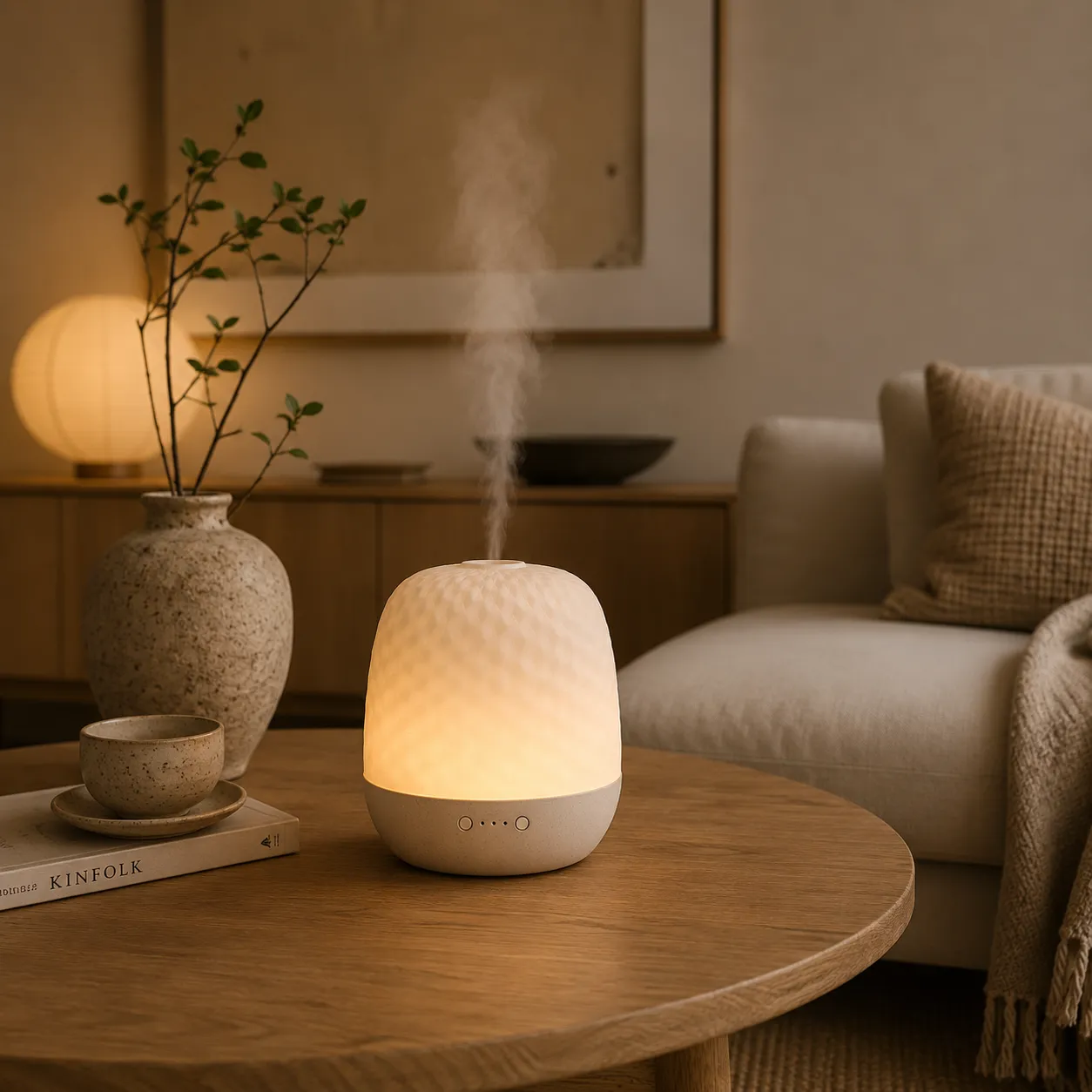 Geef je interieur direct sfeer met de Starry diffuser. Geur bepaalt net zo sterk de beleving van je huis als kleur en accessoires. Deze diffuser is gemaakt van hoogwaardige materialen, met een houten basis en een elegante porseleinen buitenkant.