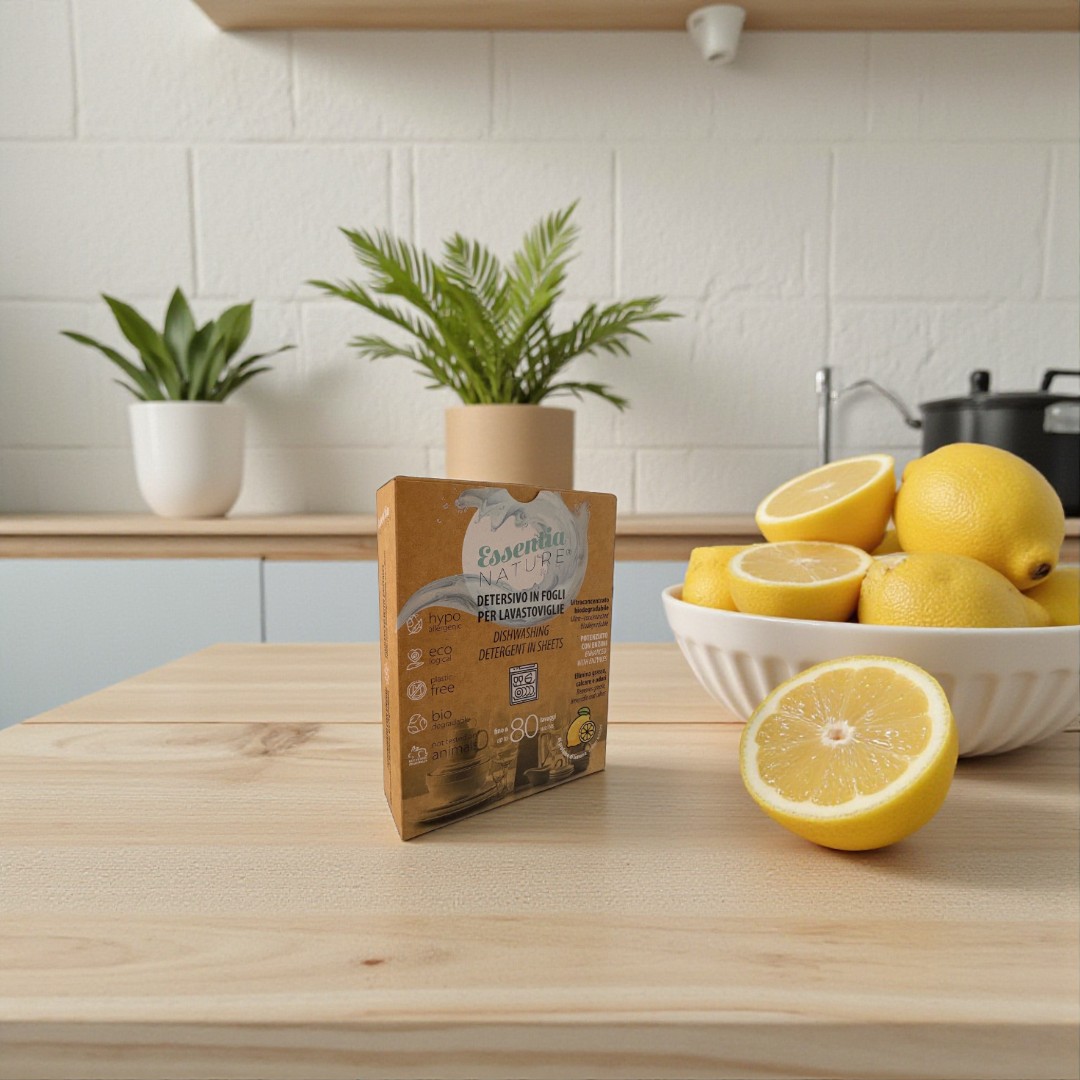 Deze vaatwasserstrips zijn ultra geconcentreerd en biologisch afbreekbaar. De formule is verrijkt met natuurlijke enzymen en een frisse citroengeur. Ze reinigen grondig en helpen bij het verwijderen van kalkaanslag en ongewenste geuren.