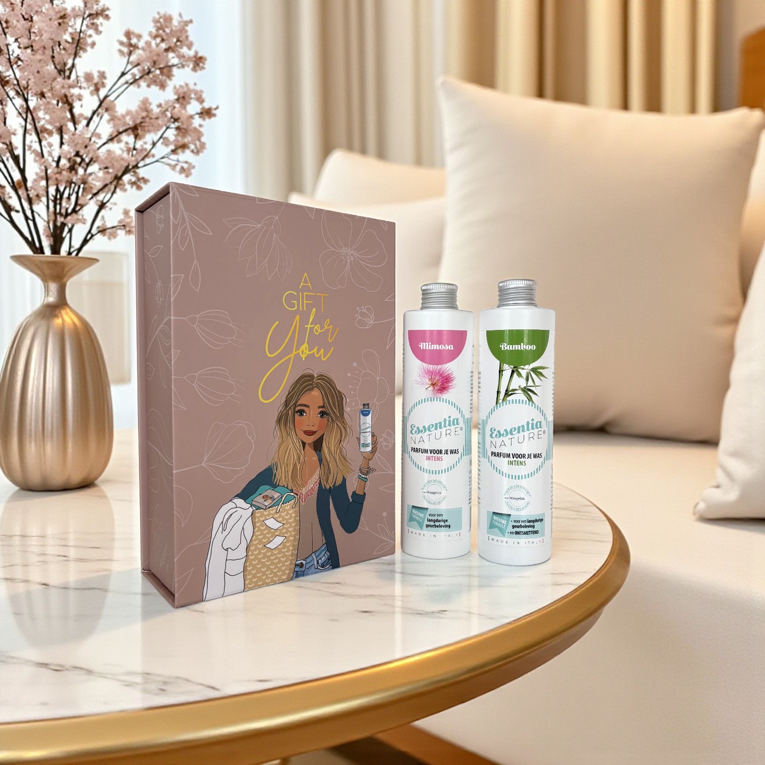 Luxe Cadeaubox voor 2 flessen